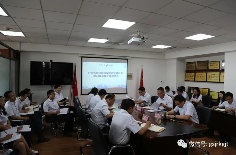 甘肅再擔保集團召開2020年半年工作會